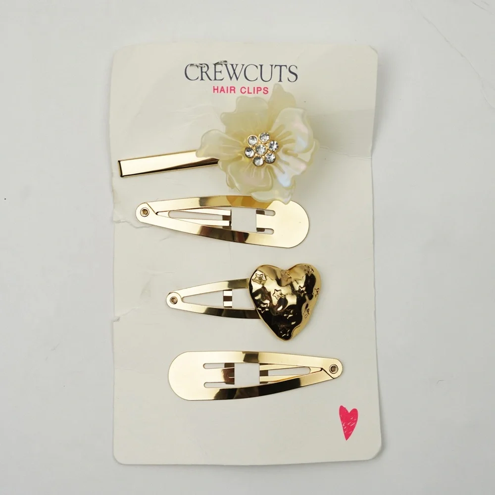 New JCREW Crewcuts Girls Assorted Earrings and Hair Clips Lot